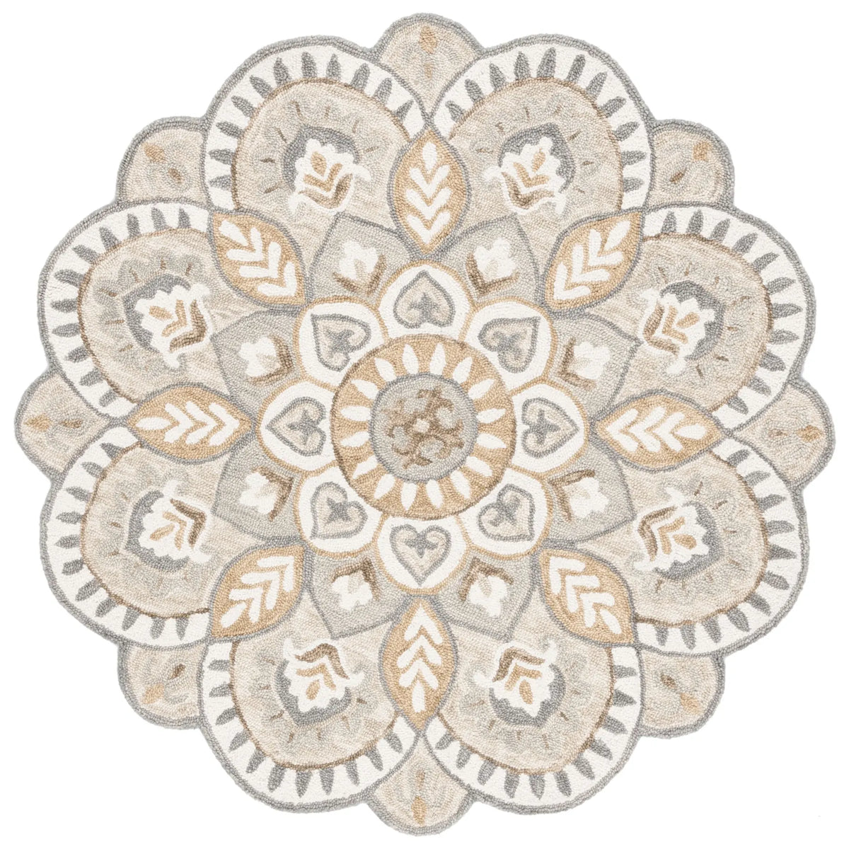 Safavieh Novelty 5'-0" x 5'-0" Rug in Ivory / Beige