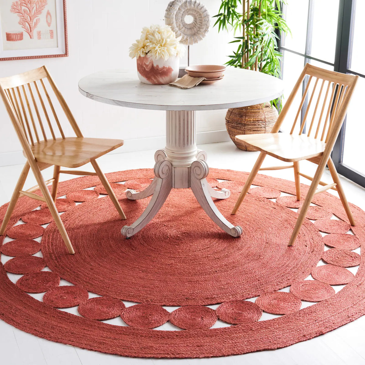 Safavieh Natural Fiber 10'-0" x 10'-0" Rug in Rust