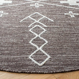 Safavieh Kilim 6'-0" x 6'-0" Rug in Brown / Ivory