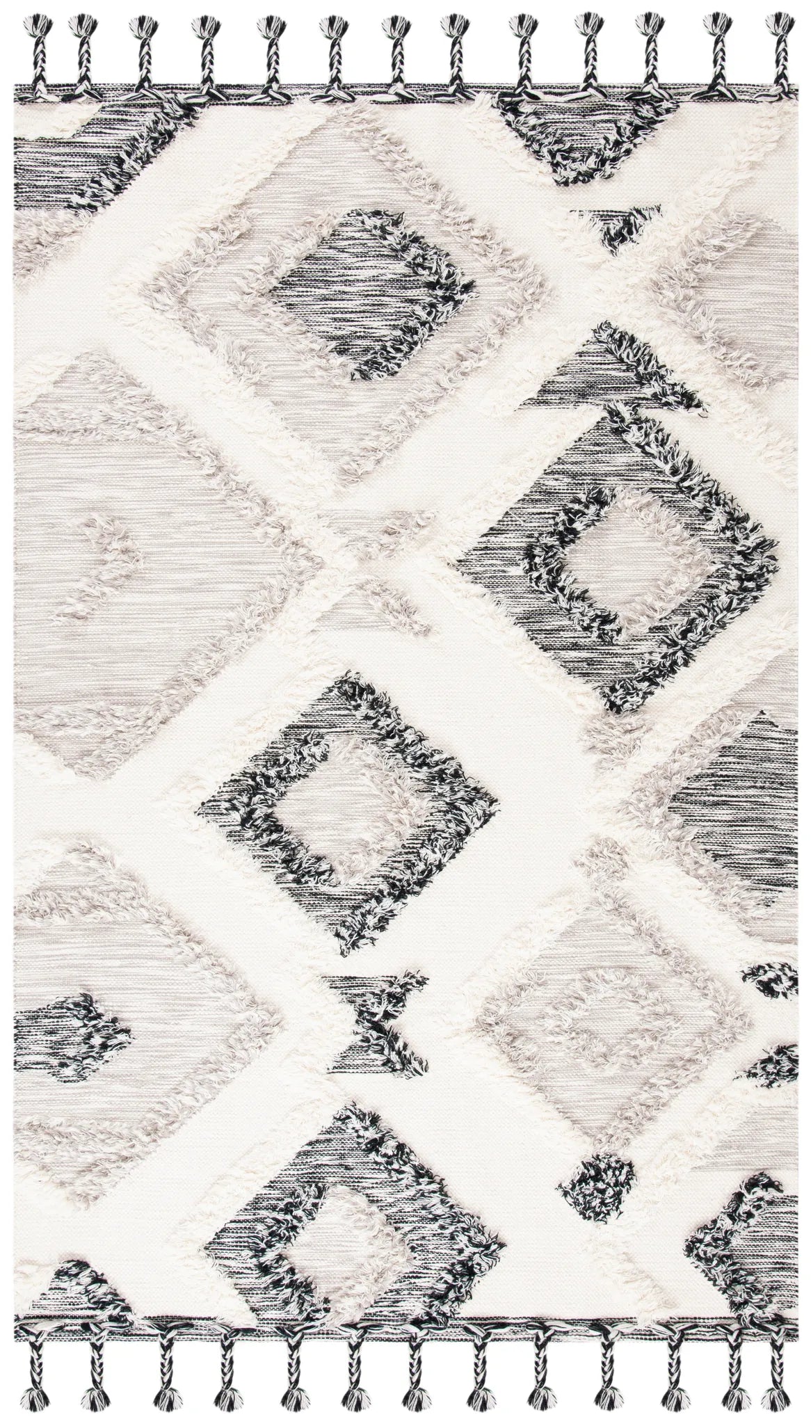 Safavieh Kenya 5'-0" x 8'-0" Rug in Grey / Black