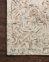 Loloi Ziva Zv-02 Multi Rugs - corner on wood
