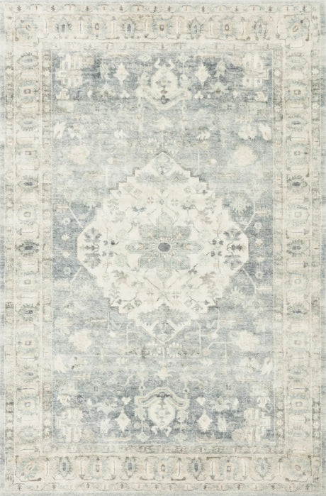 Loloi Rosette Ros-07 Denim/Fog Rugs - main flat