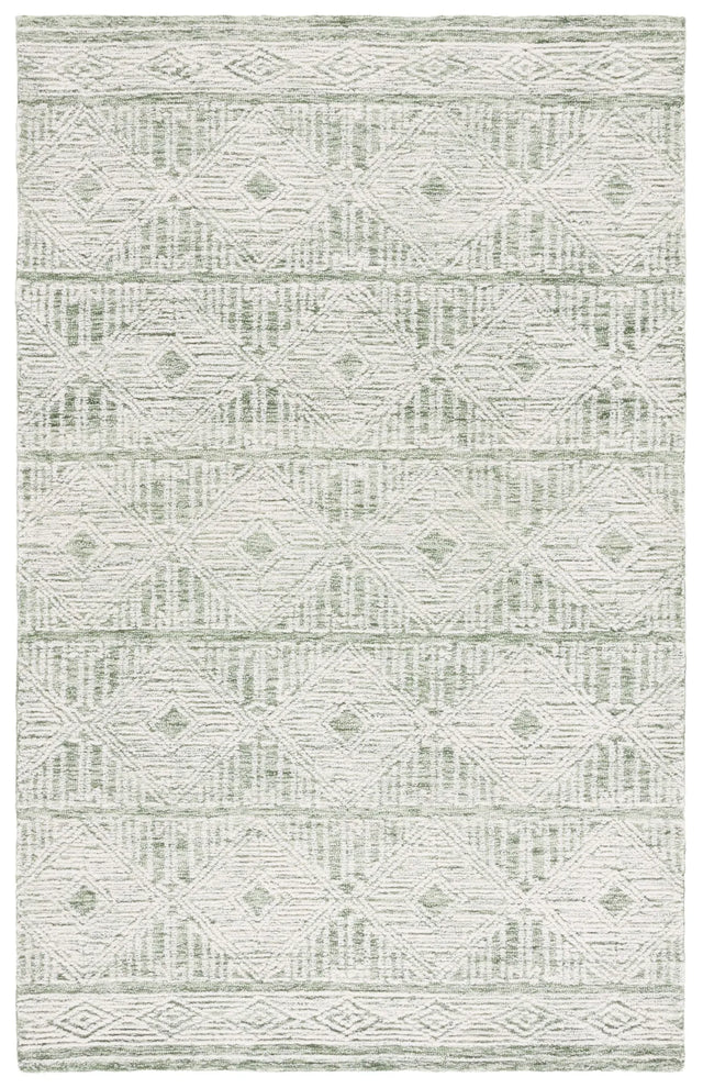 Safavieh Pine 4'-0" x 6'-0" Rug in Green / Ivory