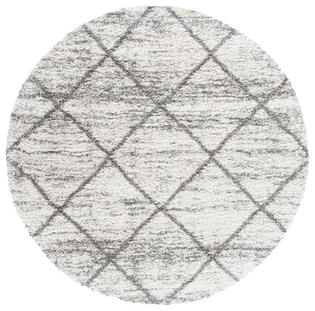 Safavieh Hudson Shag 5'-3" x 5'-3" Rug in Grey / Beige
