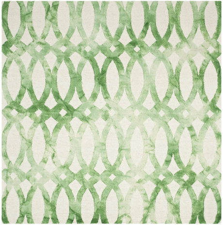 Safavieh Dip Dye 7'-0" x 7'-0" Rug in Ivory / Green