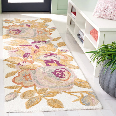 Safavieh Blossom 2'-3" x 8'-0" Rug in Ivory / Green