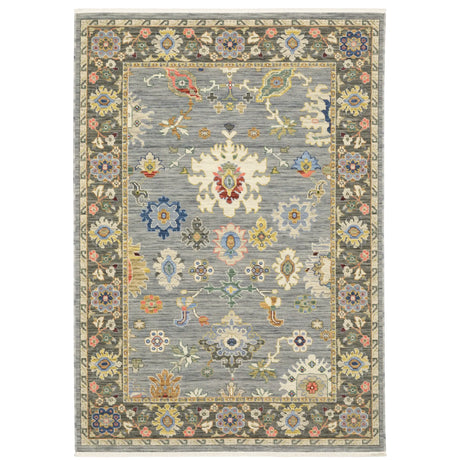 Oriental Weavers Lucca 846D1 Blue/ Multi Rug - main flat