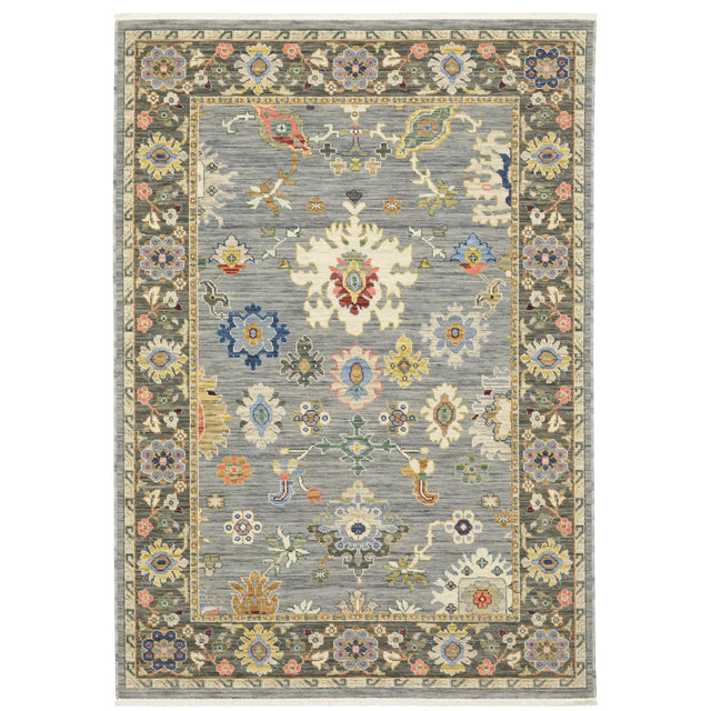 Oriental Weavers Lucca 846D1 Blue/ Multi Rug - main flat