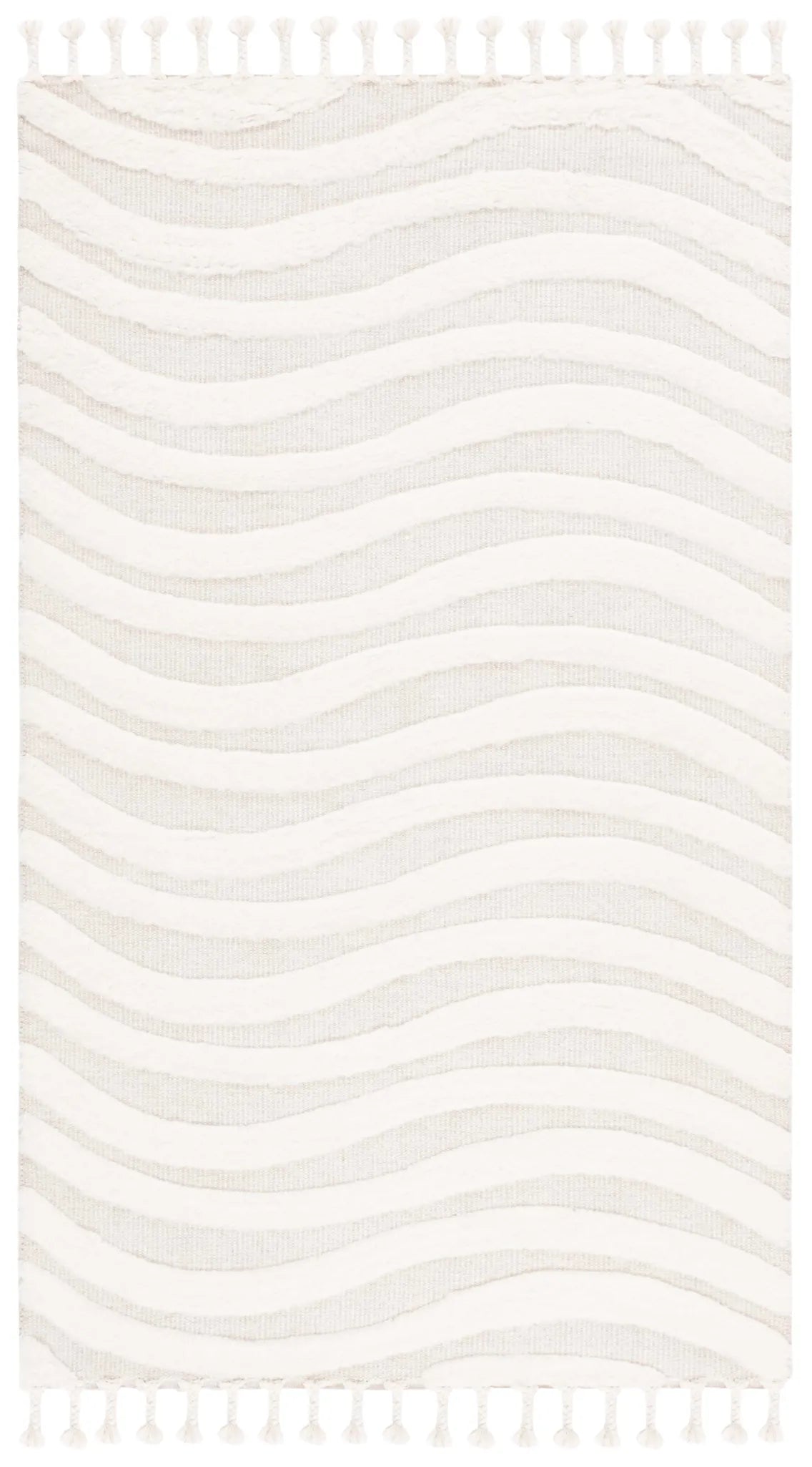 Safavieh Casablanca 4'-0" x 6'-0" Rug in Ivory / Light Grey