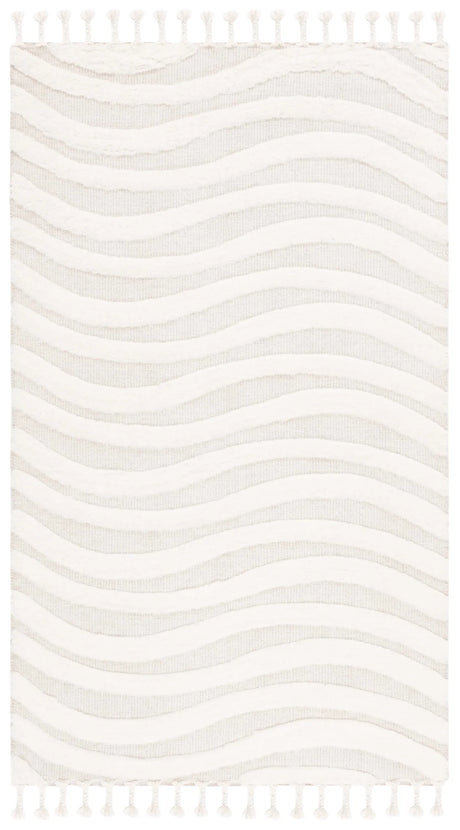 Safavieh Casablanca 4'-0" x 6'-0" Rug in Ivory / Light Grey