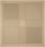 Safavieh Courtyard 7'-10" x 7'-10" Rug in Natural / Brown