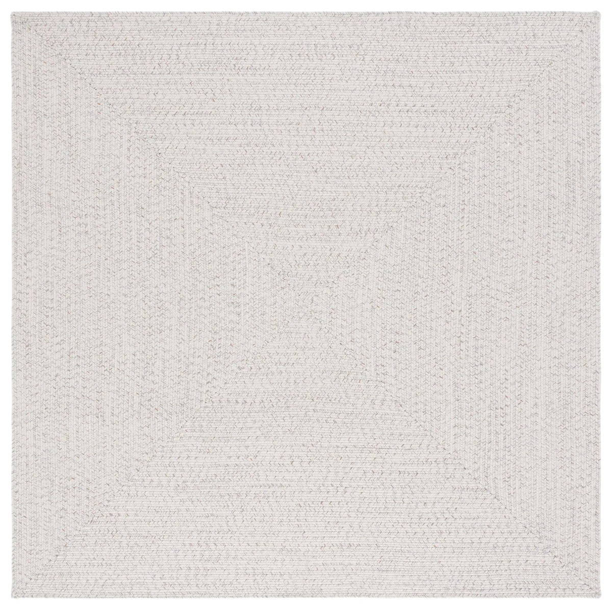 Safavieh Braided 5'-0" x 5'-0" Rug in Ivory / Light Grey