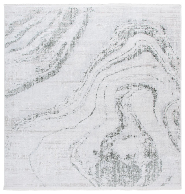 Safavieh Whisper 6'-7" x 6'-7" Rug in Green / Ivory