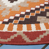 Safavieh Veranda 5'-3" x 5'-3" Rug in Rust / Red