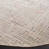 Safavieh Harlow 6'-3" x 6'-3" Rug in Ivory Grey / Rust