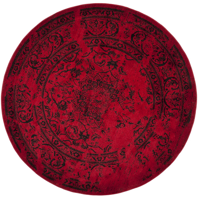 Safavieh Adirondack 8'-0" x 8'-0" Rug in Red / Black