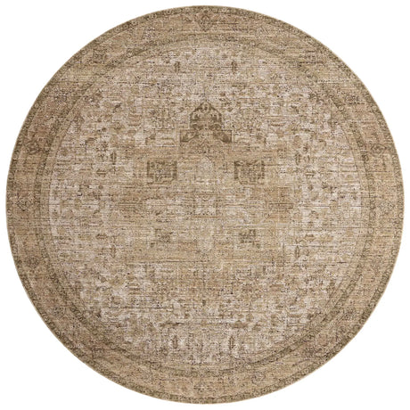Loloi Priscilla PRL-07 Beige / Earth Rug - round flat