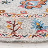 Safavieh Blossom 6'-0" x 6'-0" Rug in Grey / Red
