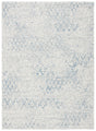 Safavieh Courtyard 4'-5" x 6'-5" Rug in Grey / Navy