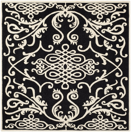Safavieh Soho 6'-0" x 6'-0" Rug in Black / Ivory