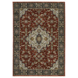 Oriental Weavers Sphinx Aberdeen 4151R Red/ Blue Rugs - main flat