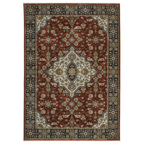 Oriental Weavers Sphinx Aberdeen 4151R Red/ Blue Rugs - main flat