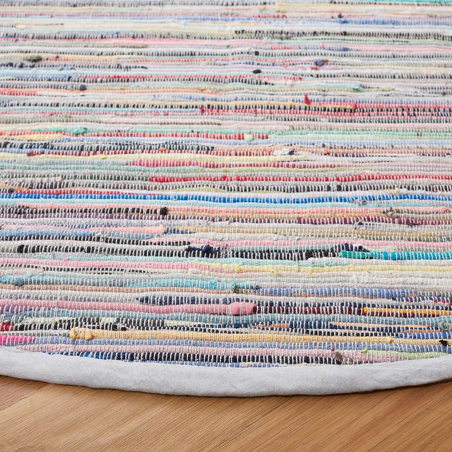 Safavieh Rag Rug 6'-0" x 6'-0" Rug in Grey / Multi