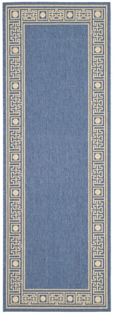 Safavieh Courtyard 2'-3" x 6'-7" Rug in Blue / Beige