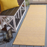 Safavieh Courtyard 2'-3" x 8'-0" Rug in Beige / Gold
