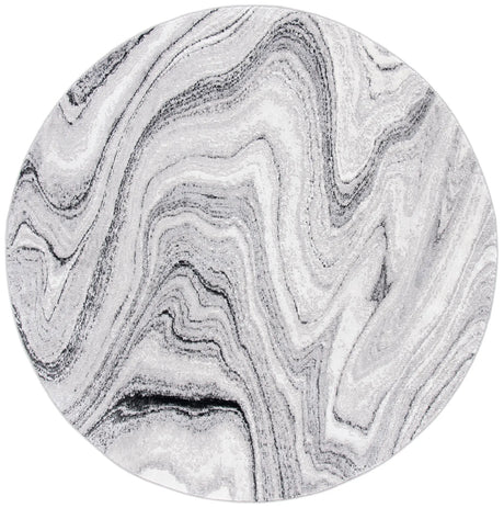 Safavieh Amelia 6'-7" x 6'-7" Rug in Light Grey / Ivory