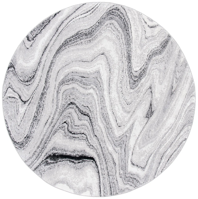 Safavieh Amelia 6'-7" x 6'-7" Rug in Light Grey / Ivory
