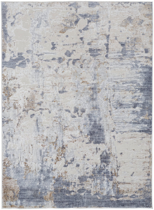 Feizy Laina Lai39Ghf Ivory/Gray/Blue Area Rug