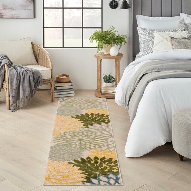 Nourison Aloha Alh05 Green Multicolor Area Rug