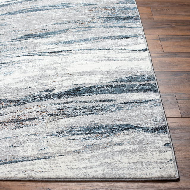 Surya Allegro Plus Agp-2308 Ivory, Medium Gray, Navy, Black, Rust, Amber Rug.