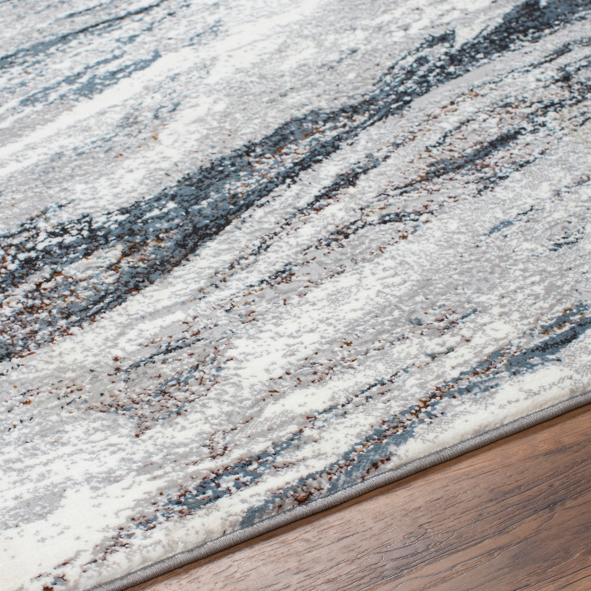 Surya Allegro Plus Agp-2308 Ivory, Medium Gray, Navy, Black, Rust, Amber Rug.