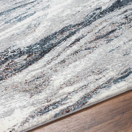 Surya Allegro Plus Agp-2308 Ivory, Medium Gray, Navy, Black, Rust, Amber Rug.