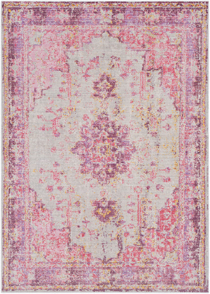 Surya Antioch Aic-2305 Bright Pink, Light Gray, Lavender Rugs