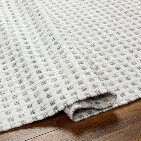 Surya Ariel Ail-2300 Light Silver, Off-White, Pale Slate, Metallic - Silver Rug.