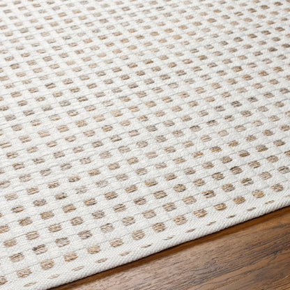 Surya Ariel Ail-2301 Off-White, Light Grey, Ash, Khaki Area Rug