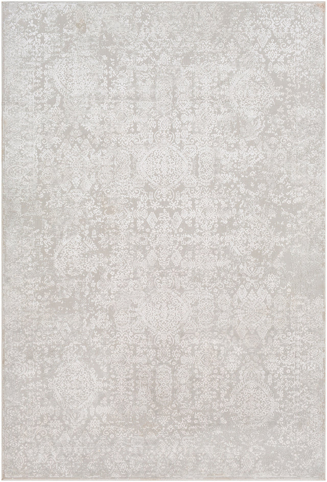 Surya Aisha Ais-2306 Light Gray, White Rugs.