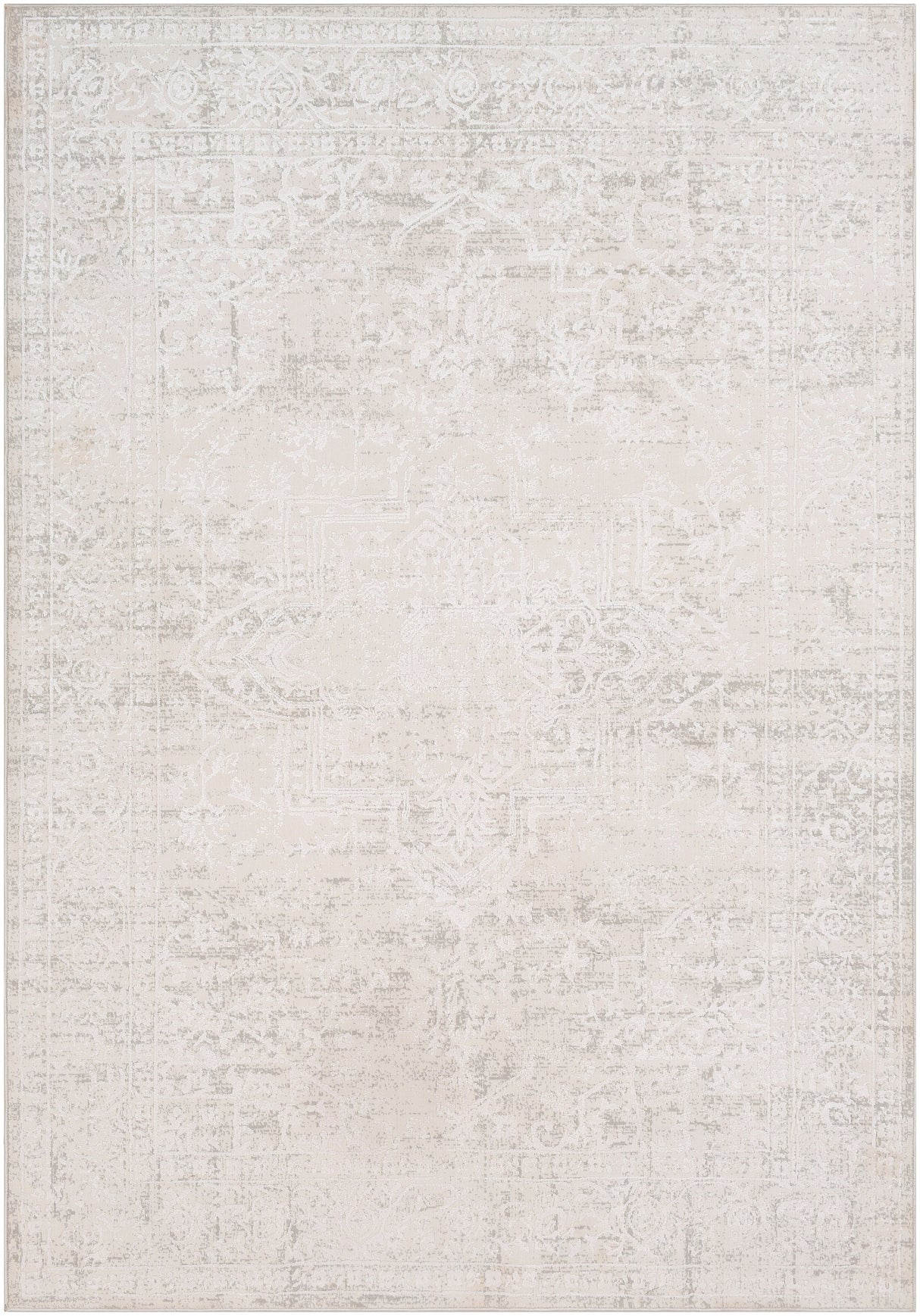 Surya Aisha Ais-2309 Medium Gray, White Rugs.