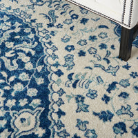 Nourison Passion Psn30 Ivory Blue Area Rug