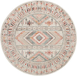 Surya Ankara Akr-2336 Dusty Pink, Sky Blue, Off-White, Light Gray, Charcoal, Mustard Rug.
