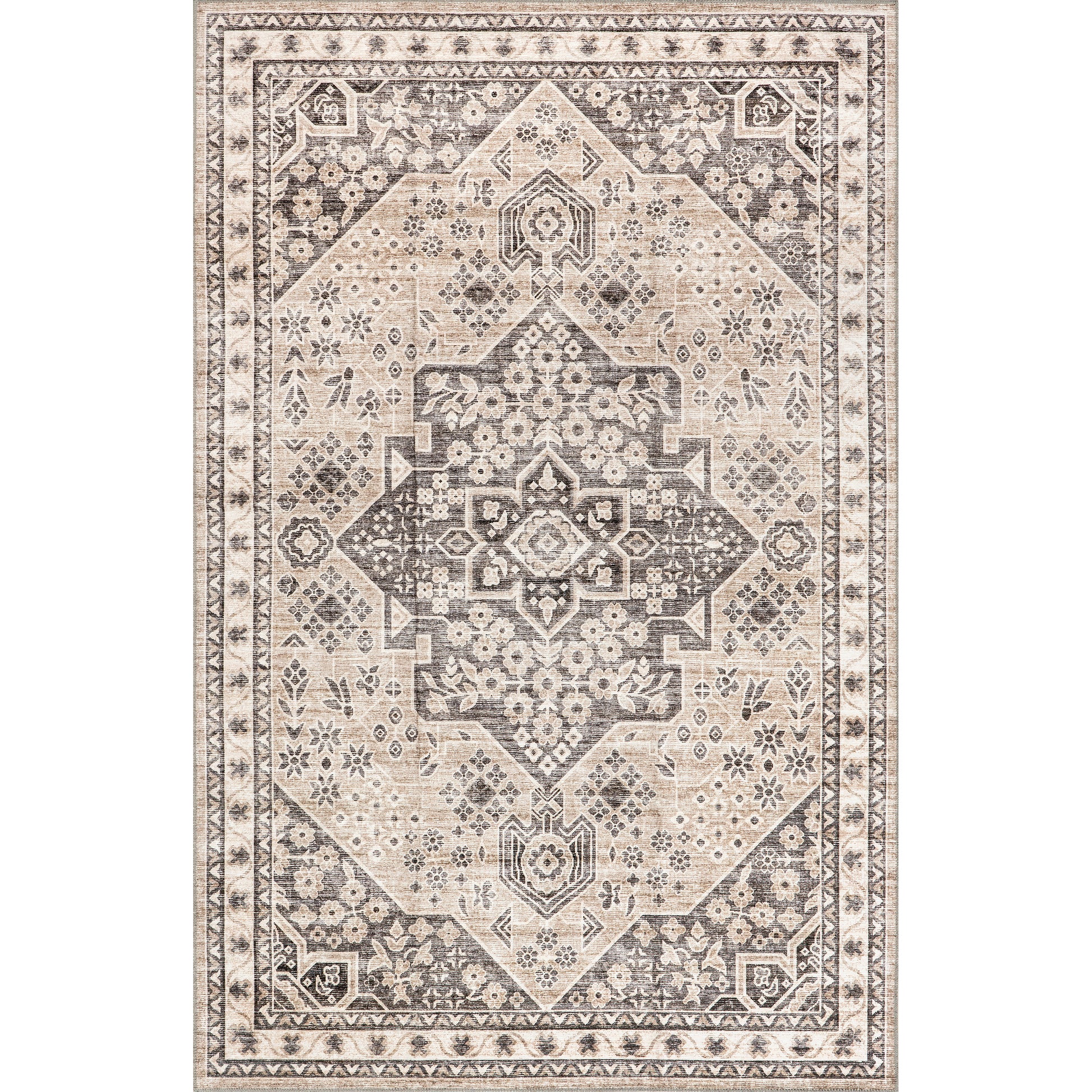 Nuloom Eira Medallion Hjth07A Taupe Area Rug