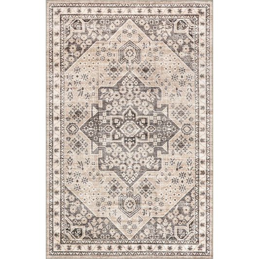 Nuloom Eira Medallion Hjth07A Taupe Area Rug