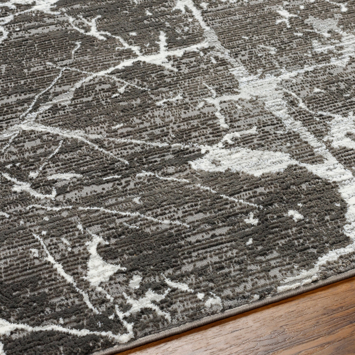 Surya Alder Ald-2312 Gray, Tan, Charcoal, Ivory, Cream, Taupe Rug.