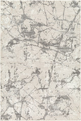Surya Alder Ald-2314 Ivory, Taupe, Tan, Gray, Charcoal, Light Slate Rug.