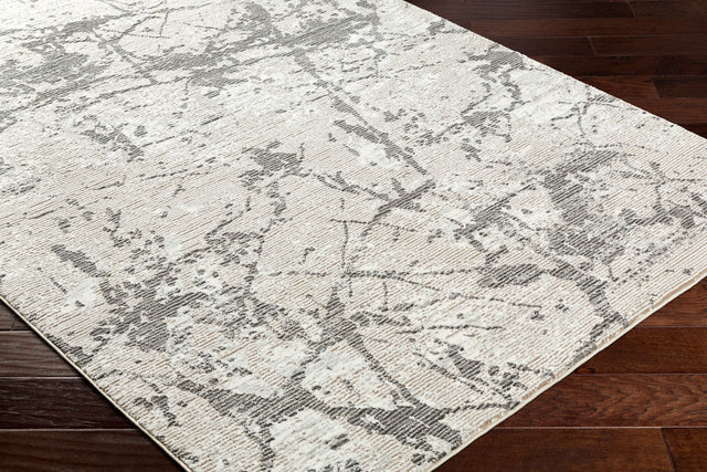 Surya Alder Ald-2314 Ivory, Taupe, Tan, Gray, Charcoal, Light Slate Rug.