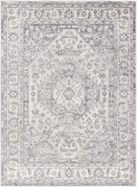 Surya Alamo Alo-2303 Off-White, Gray, Charcoal Rug.