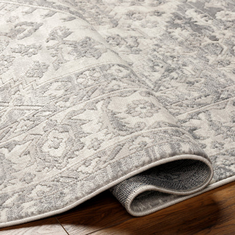 Surya Alamo Alo-2303 Off-White, Gray, Charcoal Rug.